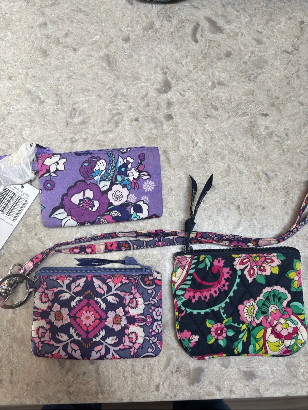 Vera Bradley Purple Floral Trio